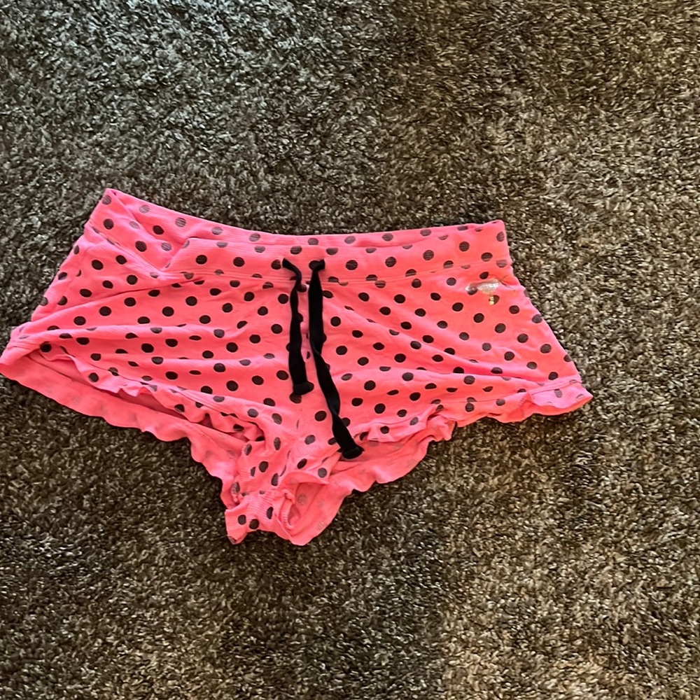 Polka dot sleep shorts